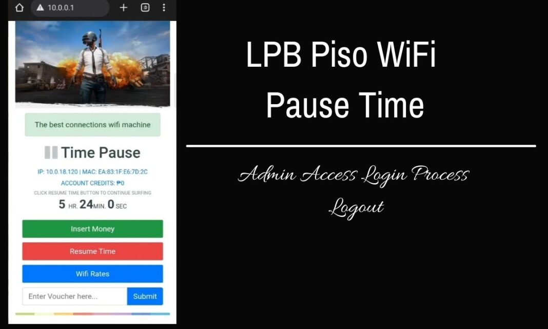 lpb piso wifi pause time